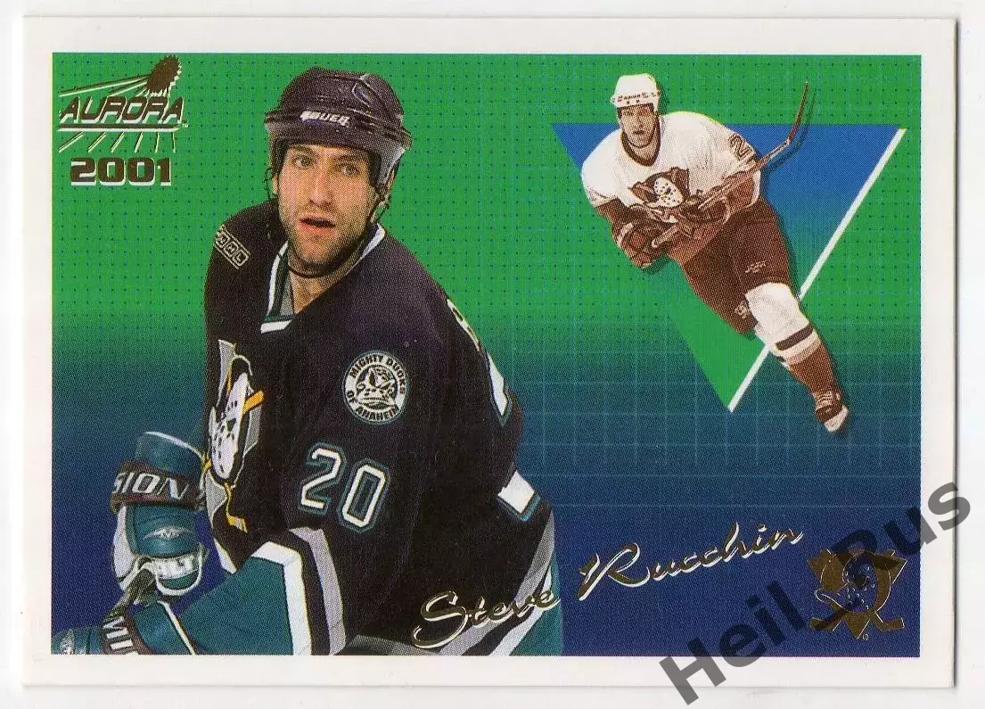 Карточка Steve Rucchin/Стив Руччин Mighty Ducks of Anaheim/Анахайм Дакс НХЛ/NHL