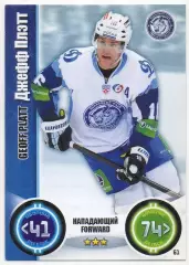 Хоккей. Карточка Джефф Плэтт (Динамо Минск) КХЛ/KHL сезон 2013/14 TOPPS
