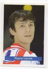Хоккей. Наклейка Сергей Жуков Локомотив Ярославль Суперлига ПХЛ 2005-2006 Panini