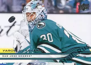 Хоккей. Карточка Ярослав Аскаров San Jose Sharks/Сан-Хосе Шаркс, СКА НХЛ/NHL/КХЛ