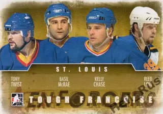 Хоккей. Карточка St. Louis Blues/Сент-Луис Блюз Твист/Макрэй/Чейз/Лоу НХЛ/NHL