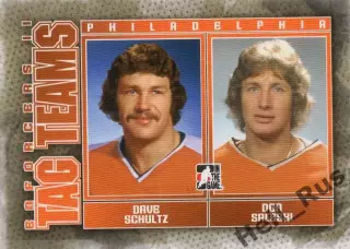 Карточка Dave Schultz/Дэйв Шульц Saleski/Дон Салески Philadelphia Flyers НХЛ/NHL