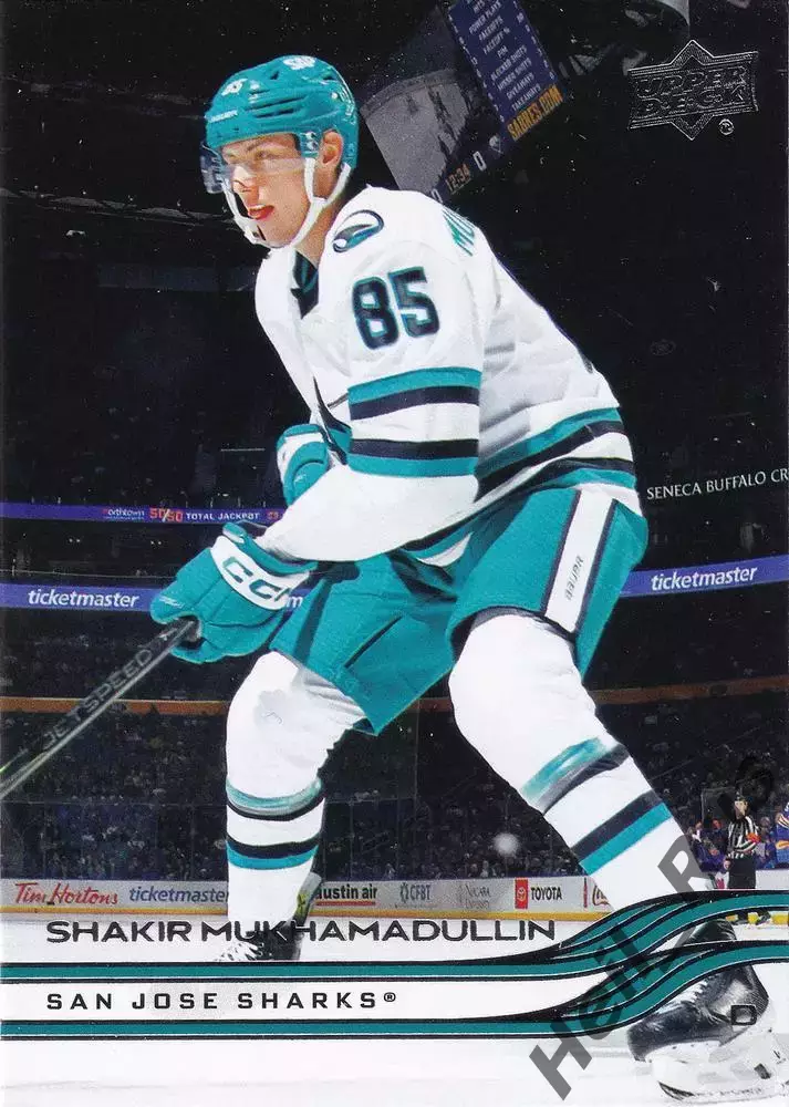 Карточка Шакир Мухамадуллин San Jose Sharks/Сан-Хосе Шаркс/Салават Юлаев НХЛ/КХЛ