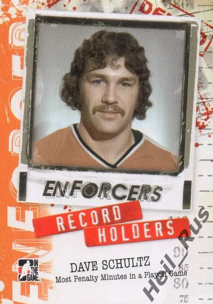 Хоккей; Карточка Dave Schultz/Дэйв Шульц Philadelphia Flyers/Филадельфия НХЛ/NHL