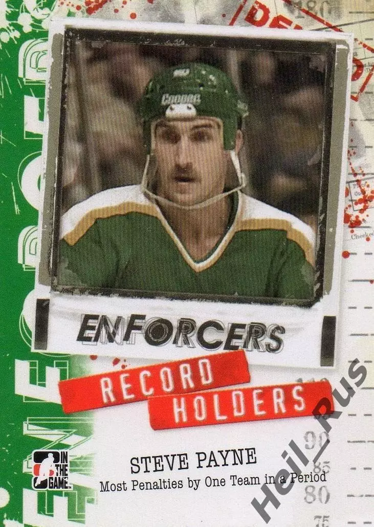 Хоккей. Карточка Steve Payne/Стив Пейн (Minnesota North Stars/Миннесота) НХЛ/NHL