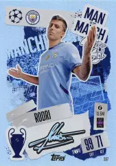 Карточка Rodri/Родри Манчестер Сити/Атлетико Мадрид Лига Чемпионов 2024-25 TOPPS