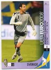 Футбол Карточка Андреас Исакссон (Швеция, Манчестер Сити) Euro/Евро 2008 Panini