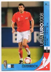 Футбол. Карточка Мартин Штранцль Австрия/Спартак/Штутгарт Euro/Евро 2008 Panini