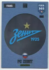 Футбол. Карточка Логотип/Эмблема FC Zenit/Зенит Санкт-Петербург Panini 2016-2017