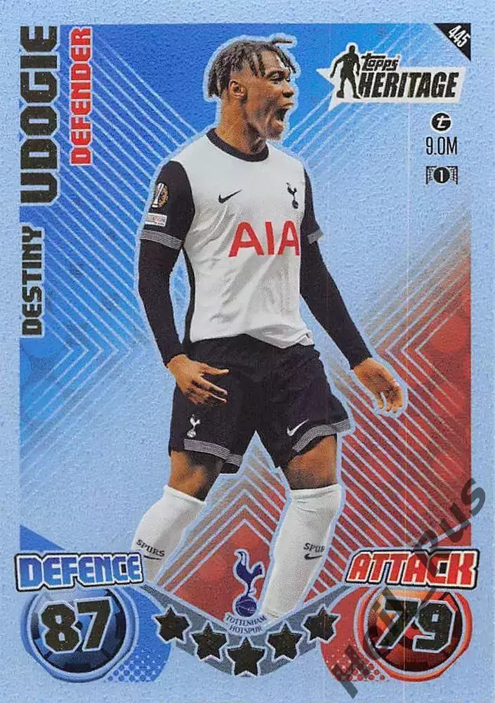 Футбол. Карточка Дестини Удоджи (Тоттенхэм Хотспур) Лига Европы 2024-25 TOPPS