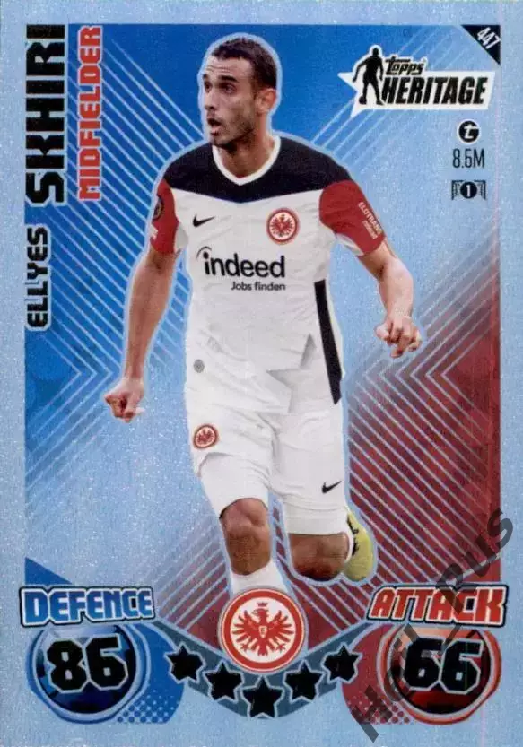 Карточка Ellyes Skhiri/Элье Скири (Айнтрахт Франкфурт) Лига Европы 2024-25 TOPPS