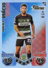 Футбол. Карточка Гонсалу Инасиу (Спортинг Лиссабон) Лига Чемпионов 2024-25 TOPPS