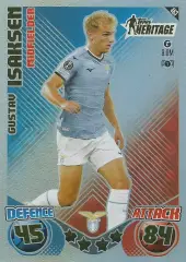 Футбол. Карточка Gustav Isaksen/Густав Исаксен (Лацио) Лига Европы 2024-25 TOPPS