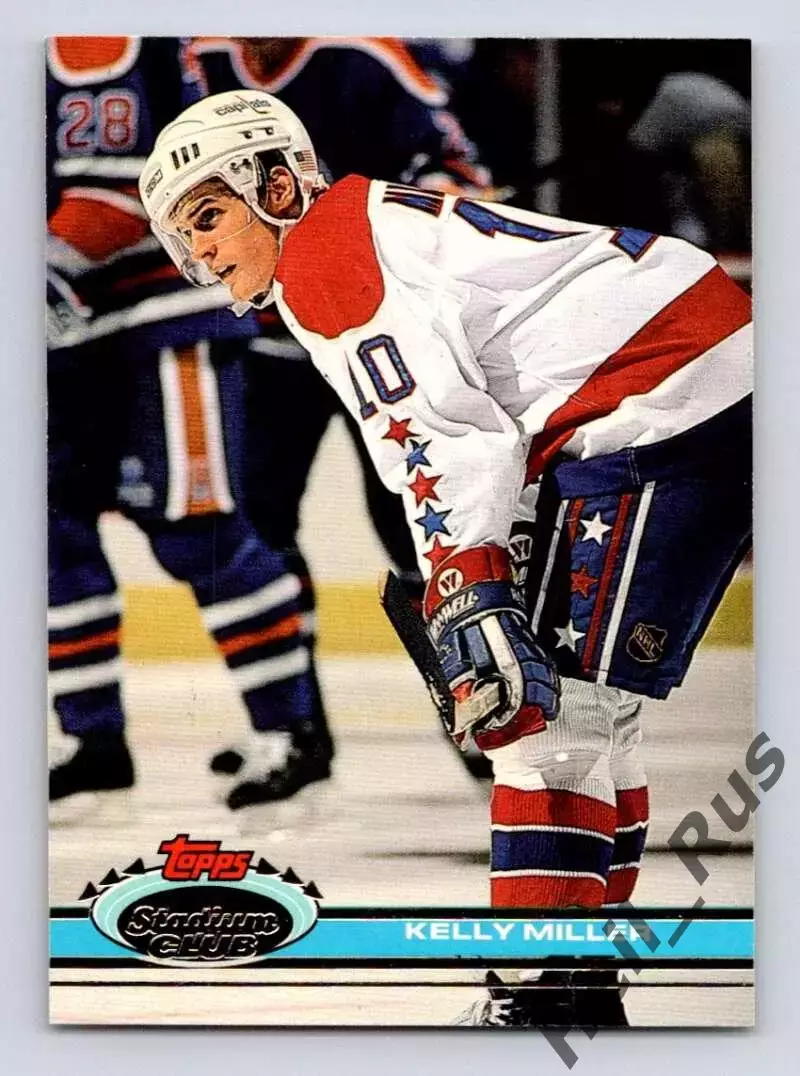 Хоккей; Карточка Kelly Miller/Келли Миллер Washington Capitals/Вашингтон NHL/НХЛ