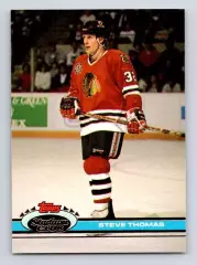 Карточка Steve Thomas/Стив Томас (Chicago Blackhawks/Чикаго Блэкхокс) НХЛ/NHL