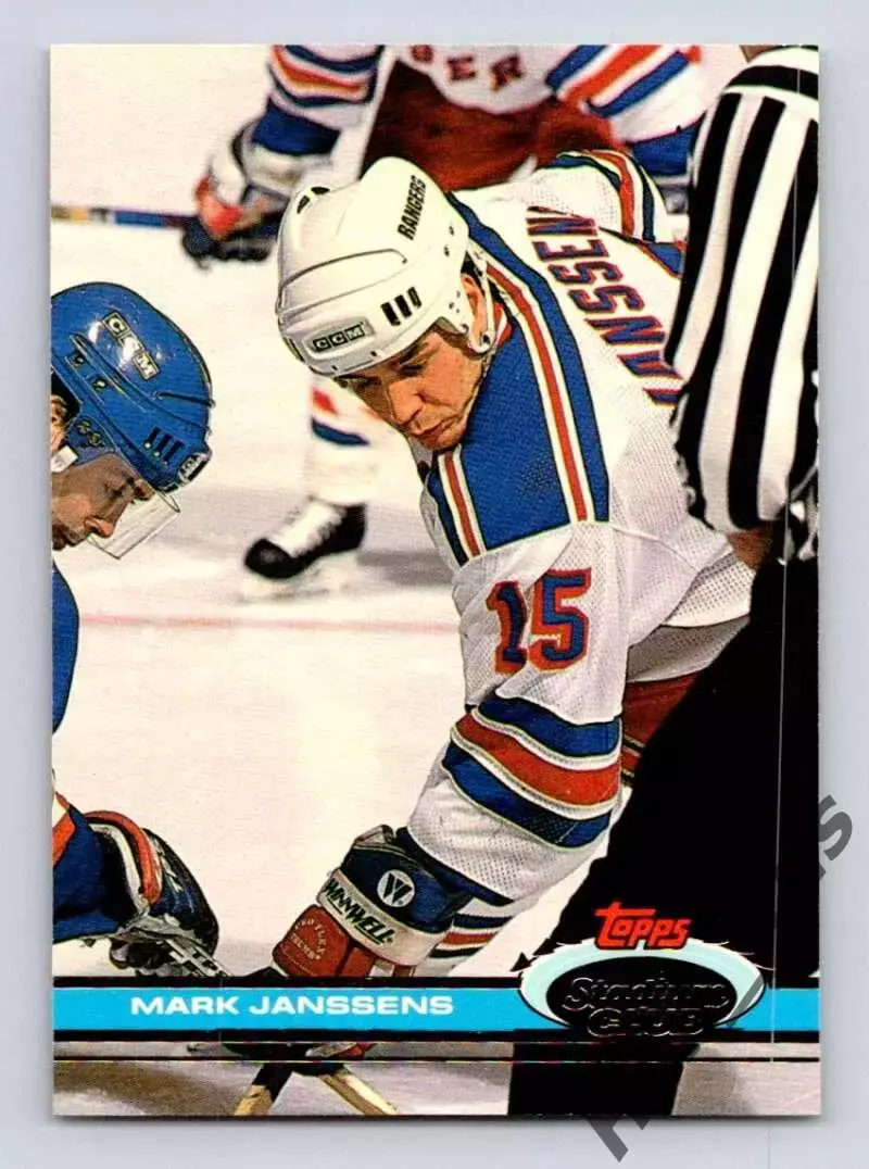 Карточка Mark Janssens/Марк Янссенс New York Rangers/Нью-Йорк Рейнджерс, НХЛ/NHL