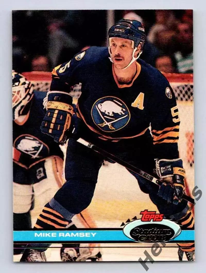 Хоккей; Карточка Mike Ramsey/Майкл Рэмси (Buffalo Sabres/Баффало Сейбрз) NHL/НХЛ