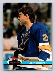 Хоккей. Карточка Jeff Brown/Джефф Браун (St. Louis Blues/Сент-Луис Блюз) NHL/НХЛ