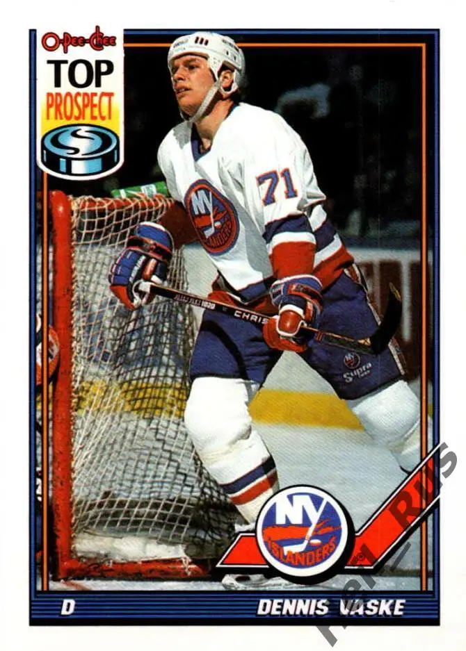 Карточка Dennis Vaske/Деннис Васке New York Islanders/Нью-Йорк Айлендерс НХЛ/NHL