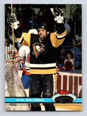 Карточка Phil Bourque/Фил Бурк (Pittsburgh Penguins/Питтсбург Пингвинз) НХЛ/NHL