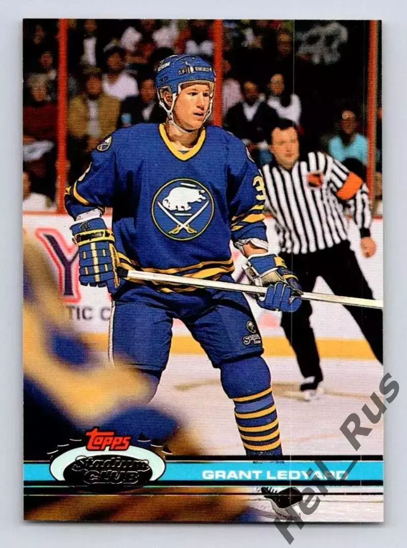 Карточка Grant Ledyard/Грант Ледьярд (Buffalo Sabres/Баффало Сейбрз) НХЛ/NHL