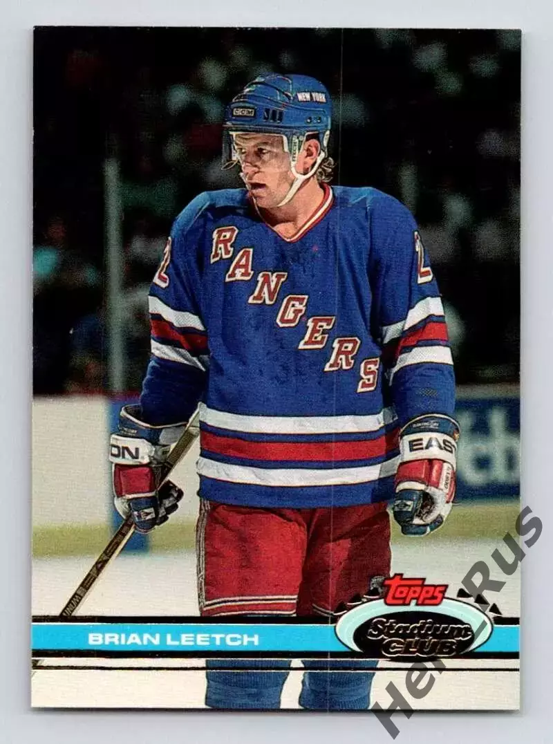 Карточка Brian Leetch/Брайан Лич (New York Rangers/Нью-Йорк Рейнджерс) NHL / НХЛ