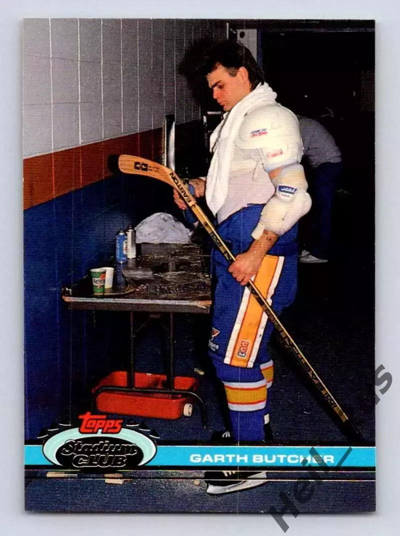 Хоккей Карточка Garth Butcher/Гарт Батчер St. Louis Blues/Сент-Луис Блюз NHL/НХЛ