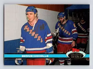 Хоккей. Карточка Берни Николлс (New York Rangers/Нью-Йорк Рейнджерс) NHL/НХЛ