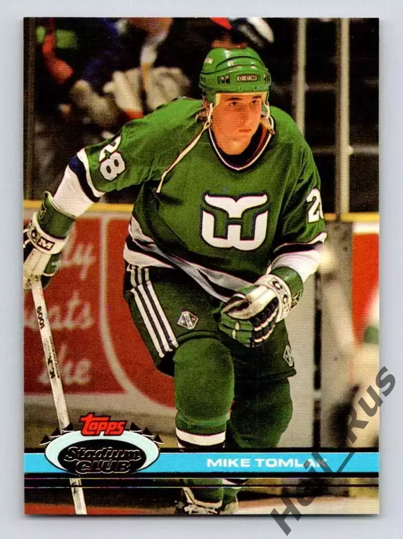 Карточка Mike Tomlak/Майк Томлак (Hartford Whalers / Хартфорд Уэйлерс) НХЛ/NHL