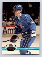Хоккей Карточка Mats Sundin/Матс Сундин Quebec Nordiques/Квебек Нордикс, НХЛ/NHL