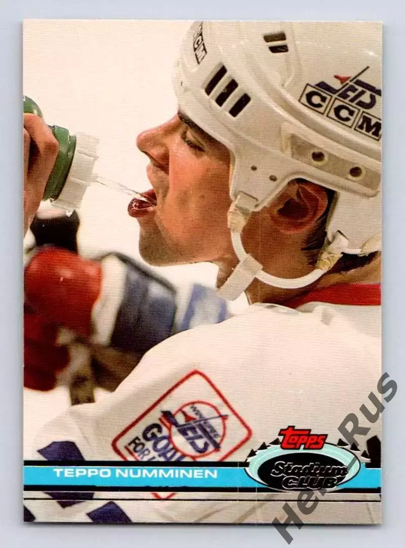 Карточка Teppo Numminen/Теппо Нумминен (Winnipeg Jets/Виннипег Джетс) НХЛ/NHL