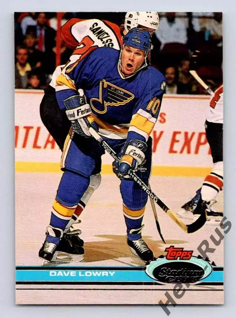 Хоккей Карточка Dave Lowry / Дэйв Лоури (St. Louis Blues/Сент-Луис Блюз) НХЛ/NHL