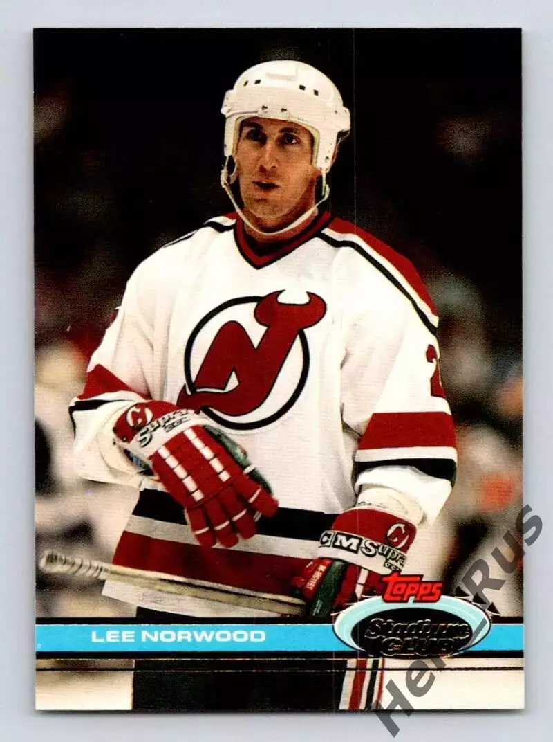 Карточка Lee Norwood/Ли Норвуд (New Jersey Devils/Нью-Джерси Девилз) НХЛ/NHL