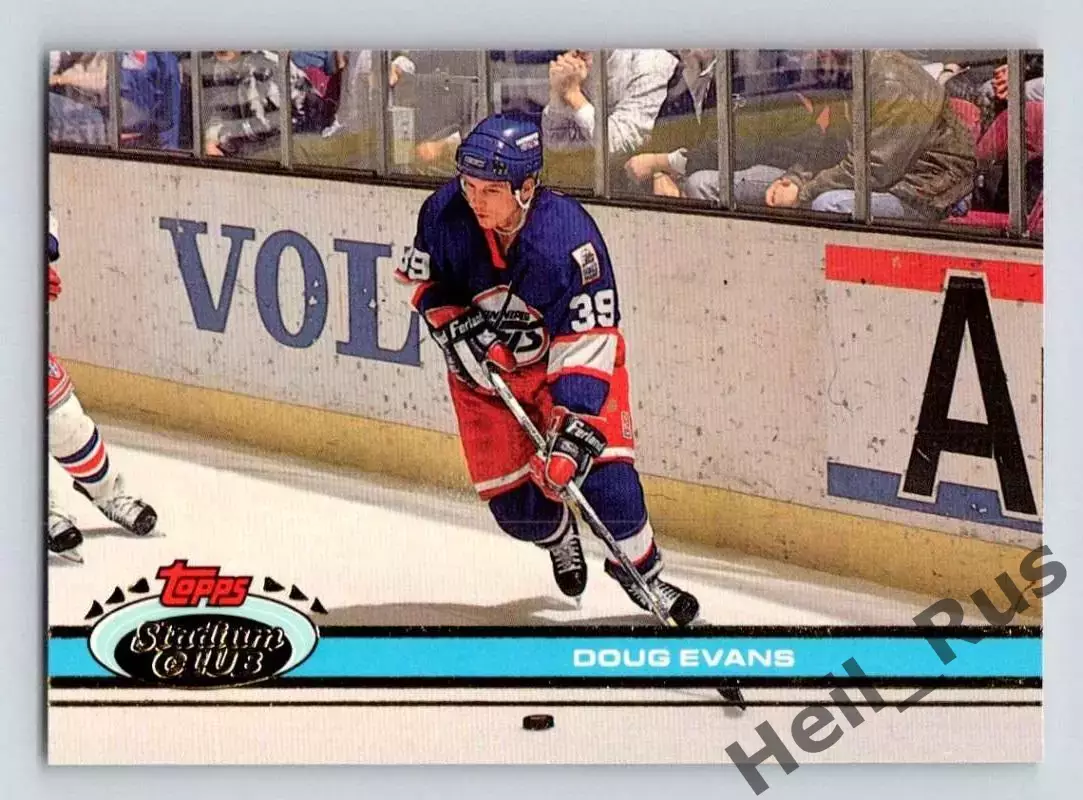 Хоккей. Карточка Doug Evans / Дуг Эванс (Winnipeg Jets / Виннипег Джетс) НХЛ/NHL