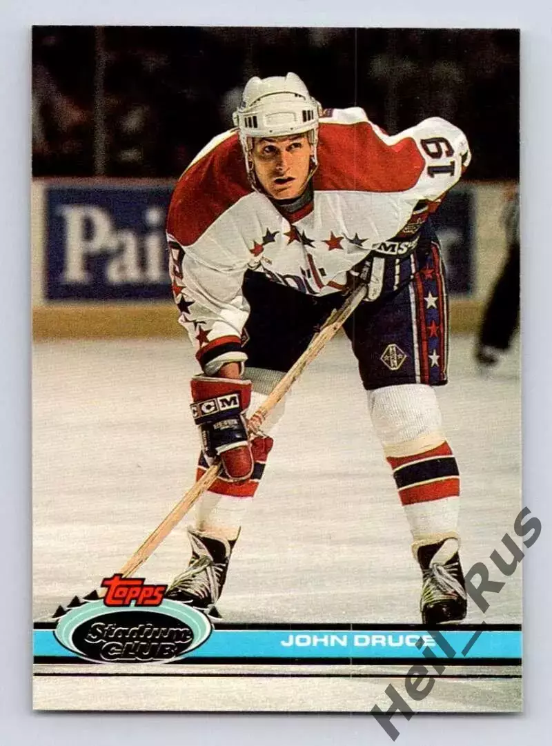 Карточка John Druce/Джон Дрюс (Washington Capitals/Вашингтон Кэпиталз) НХЛ/NHL