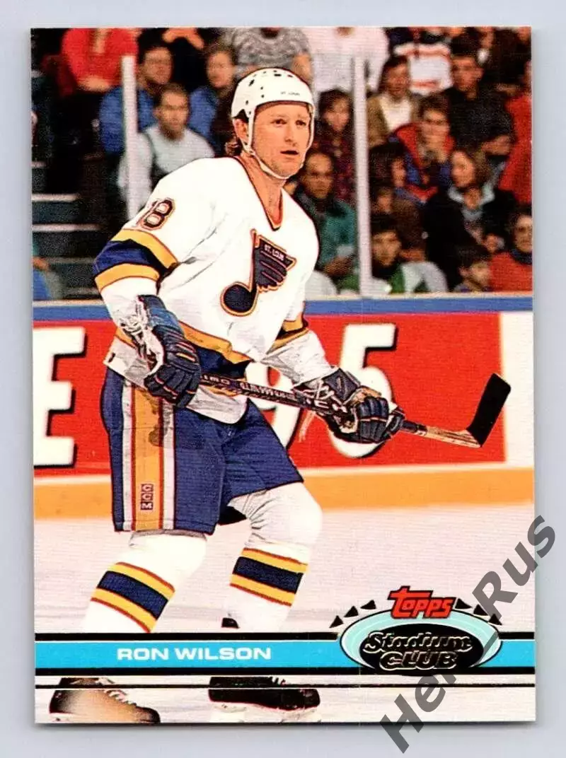 Хоккей; Карточка Ron Wilson/Рон Уилсон (St. Louis Blues/Сент-Луис Блюз) НХЛ/NHL