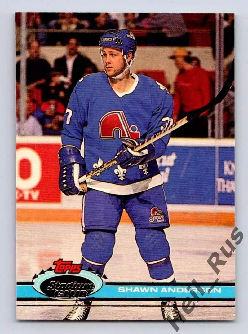 Карточка Shawn Anderson/Шон Андерсон (Quebec Nordiques/Квебек Нордикс) НХЛ/NHL