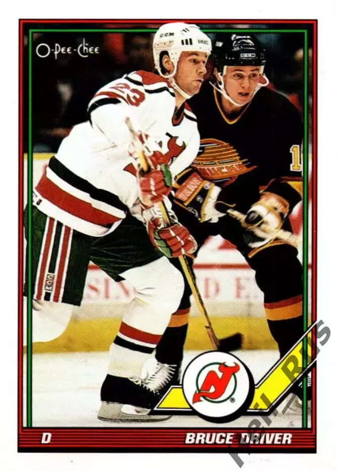 Карточка Bruce Driver / Брюс Драйвер New Jersey Devils/Нью-Джерси Девилз НХЛ/NHL