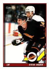 Хоккей Карточка Steve Bozek/Стив Бозек Vancouver Canucks/Ванкувер Кэнакс NHL НХЛ
