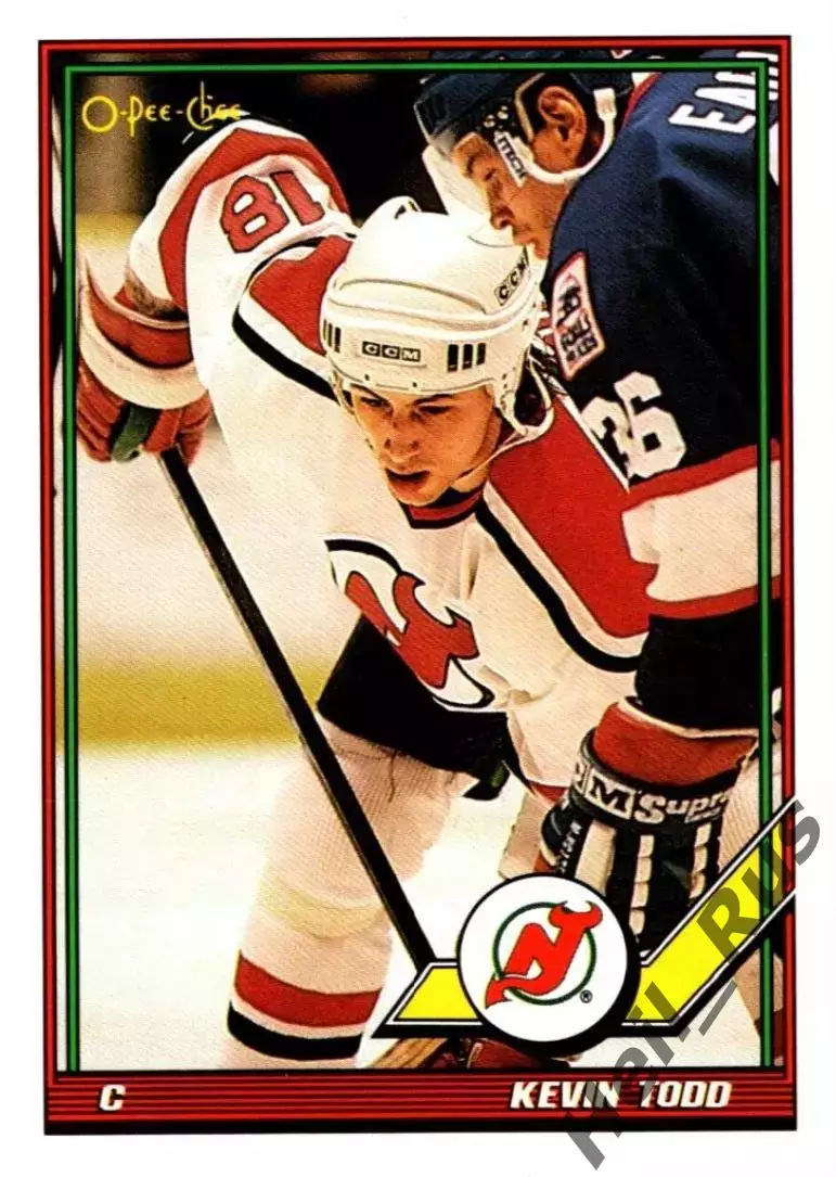 Карточка Kevin Todd/Кевин Тодд (New Jersey Devils/Нью-Джерси Девилз) НХЛ/NHL