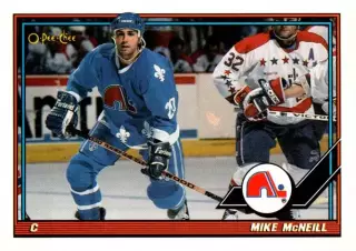 Карточка Mike McNeill/Майкл Макнилл (Quebec Nordiques / Квебек Нордикс) НХЛ/NHL