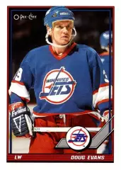 Хоккей. Карточка Doug Evans / Дуг Эванс (Winnipeg Jets/Виннипег Джетс) НХЛ/NHL