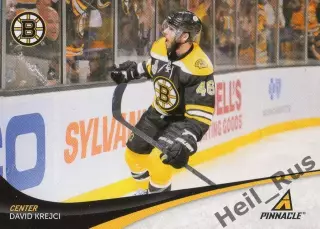 Хоккей; Карточка David Krejci/Давид Крейчи Boston Bruins/Бостон Брюинз НХЛ / NHL