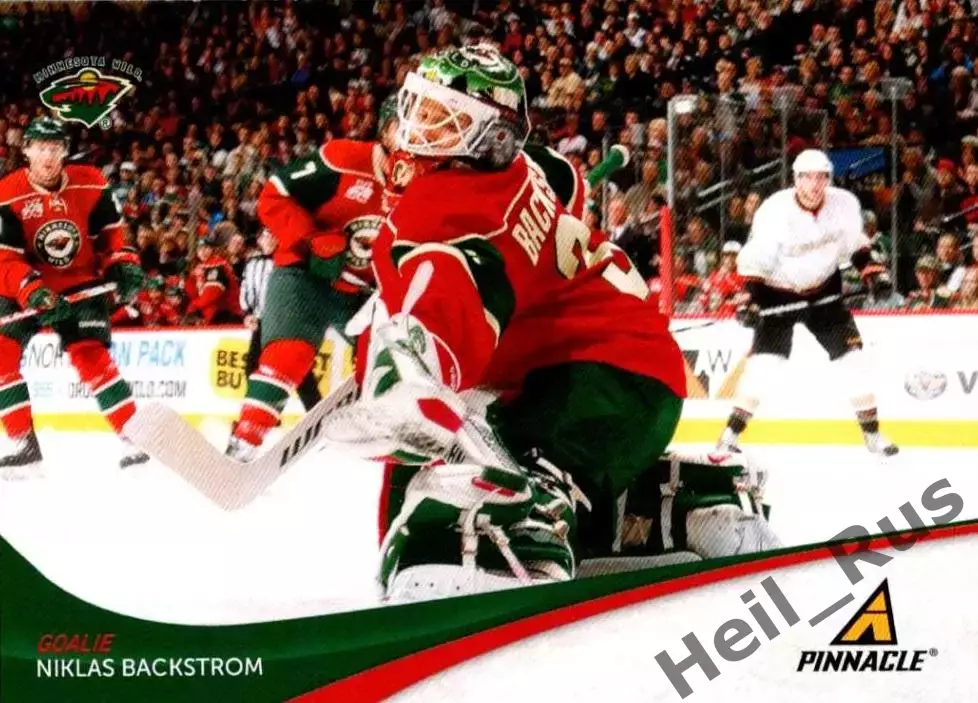 Карточка Niklas Backstrom/Никлас Бекстрем Minnesota Wild/Миннесота Уайлд NHL/НХЛ
