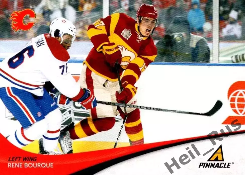 Хоккей. Карточка Rene Bourque/Рене Бурк (Calgary Flames/Калгари Флэймз) НХЛ/NHL