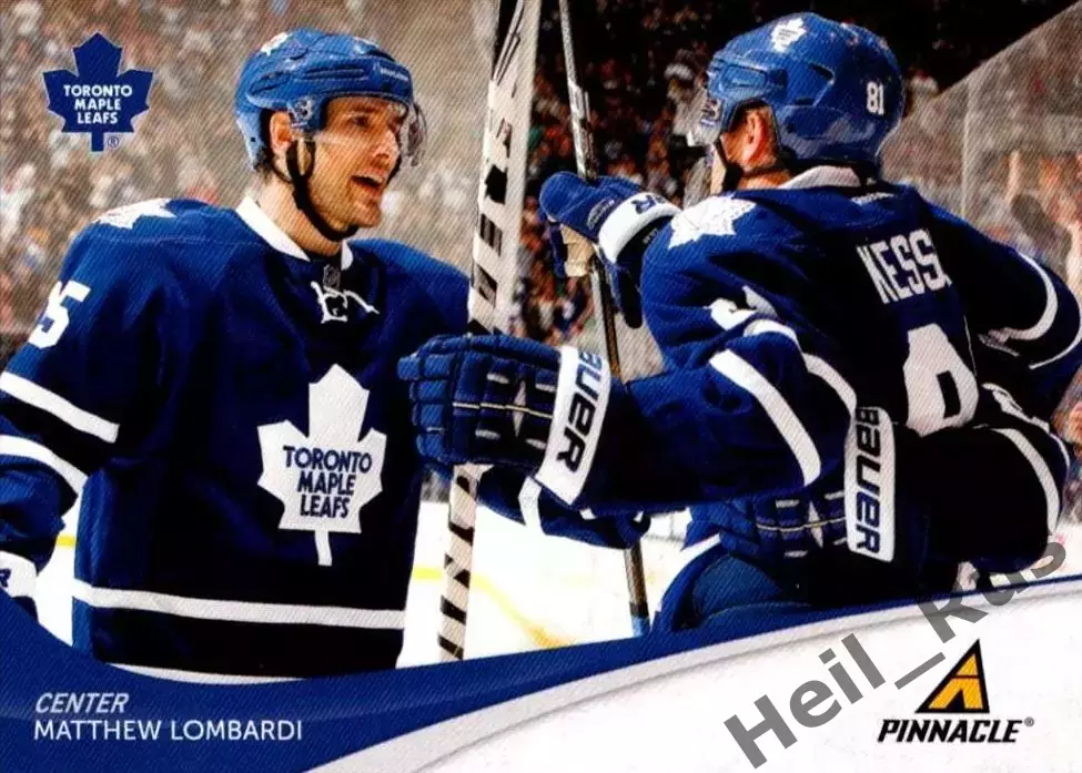 Хоккей. Карточка Мэттью Ломбарди Toronto Maple Leafs/Торонто Мейпл Лифс НХЛ/NHL