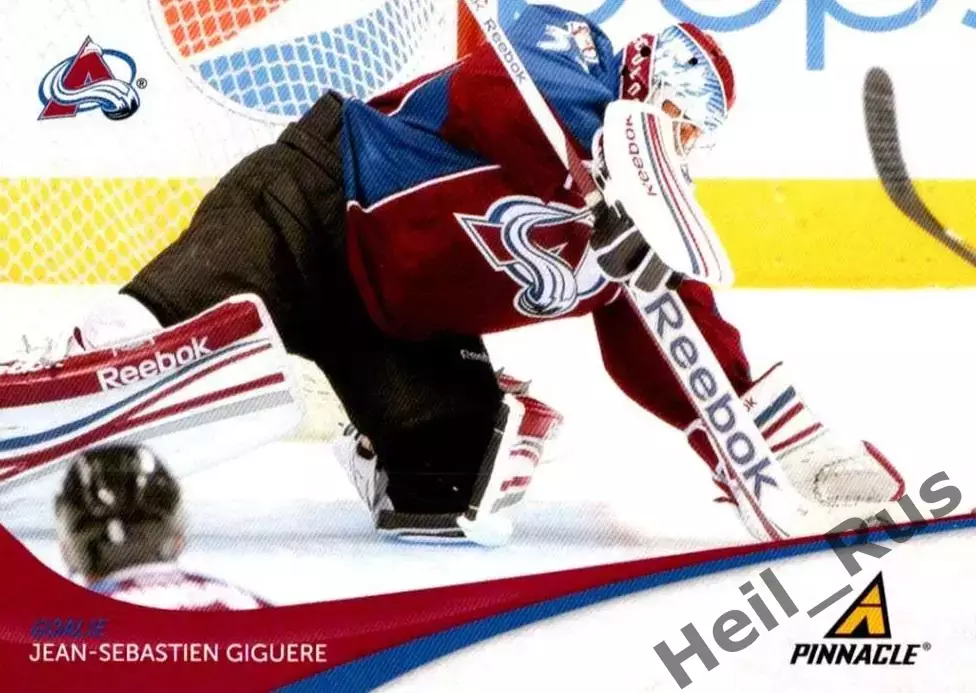 Хоккей. Карточка Жан-Себастьян Жигер Colorado Avalanche/Колорадо Эвеланш НХЛ/NHL