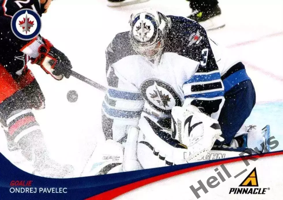 Карточка Ondrej Pavelec/Ондржей Павелец (Winnipeg Jets/Виннипег Джетс) НХЛ/NHL