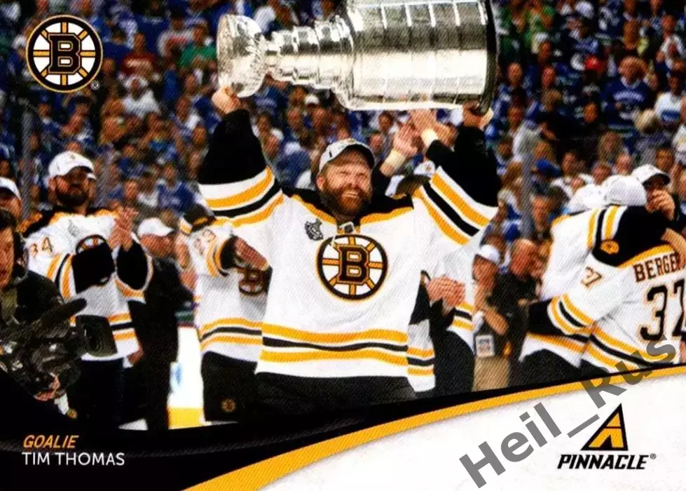 Хоккей Карточка Tim Thomas/Тим Томас Boston Bruins/Бостон Брюинз НХЛ/NHL 2011/12