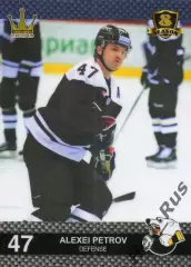 Хоккей. Карточка Алексей Петров (Трактор Челябинск) КХЛ/KHL 8 сезон 2015/16
